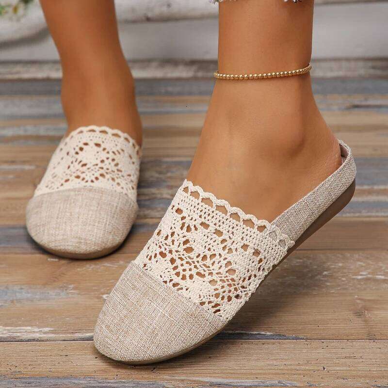 2026 New Women's Comfortable Anti slip Wear resistant Shoes Fashionable Simple Hollow Design Hot Selling Flat Heels