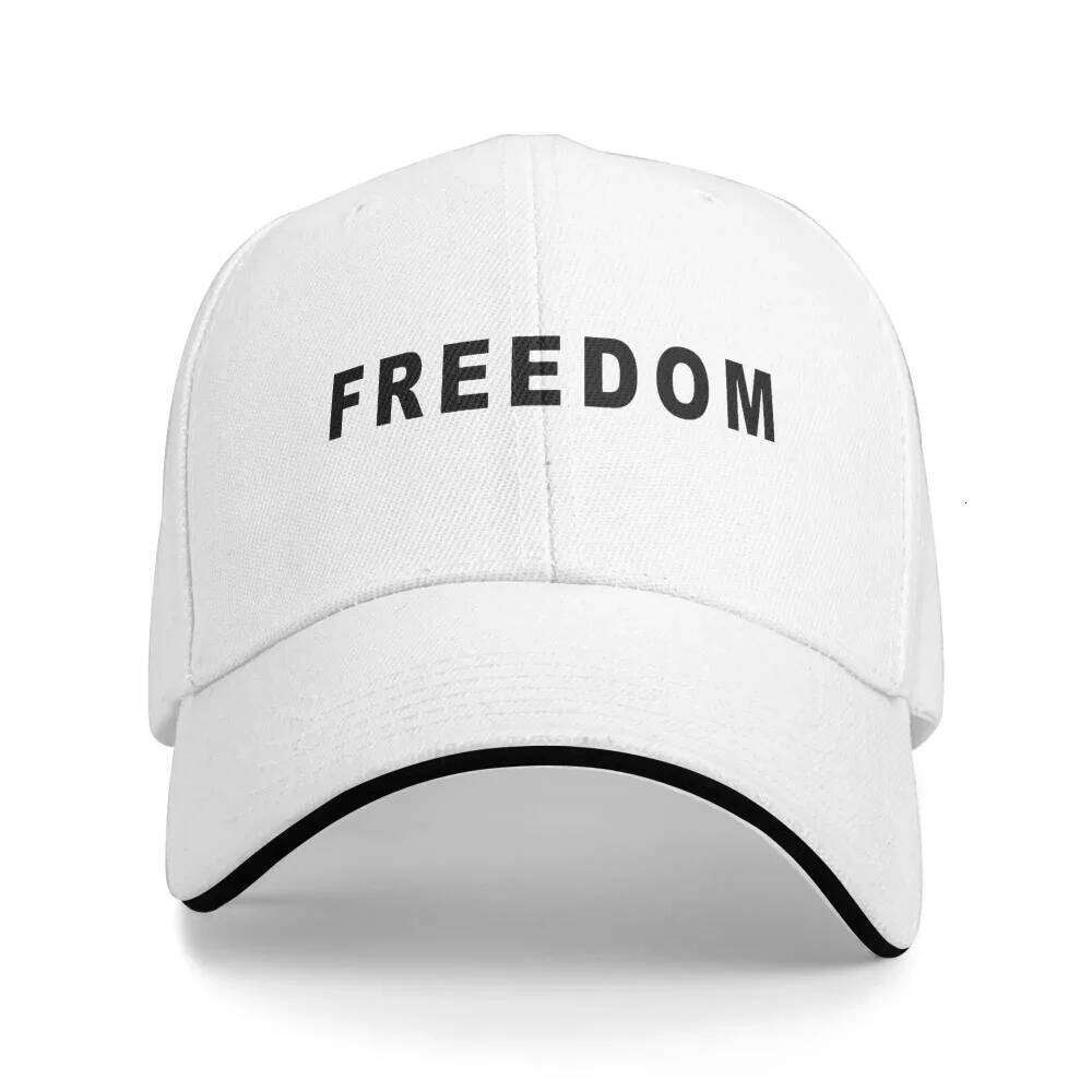 Freedom Print Cap Casual Unisex Men Hip Hop Hats Design Outdoor Gym Baseball Caps Gift Idea Fashion Y260304
