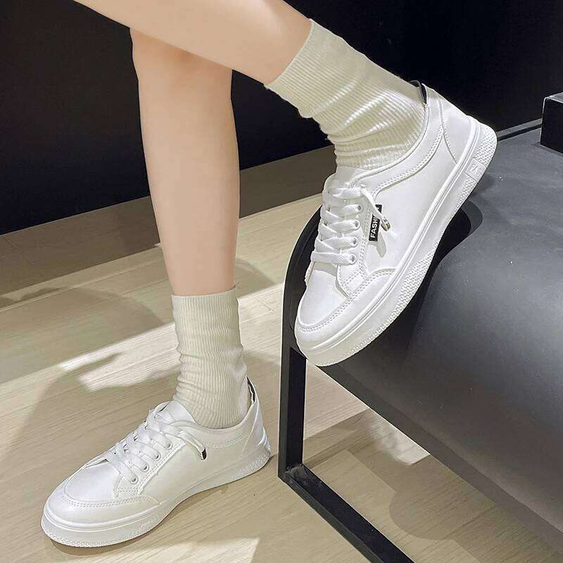 2025 Spring & Autumn New Fashion Casual Vulcanized Comfortable Flat Soles Solid Color Anti-Slip Women's Shoes