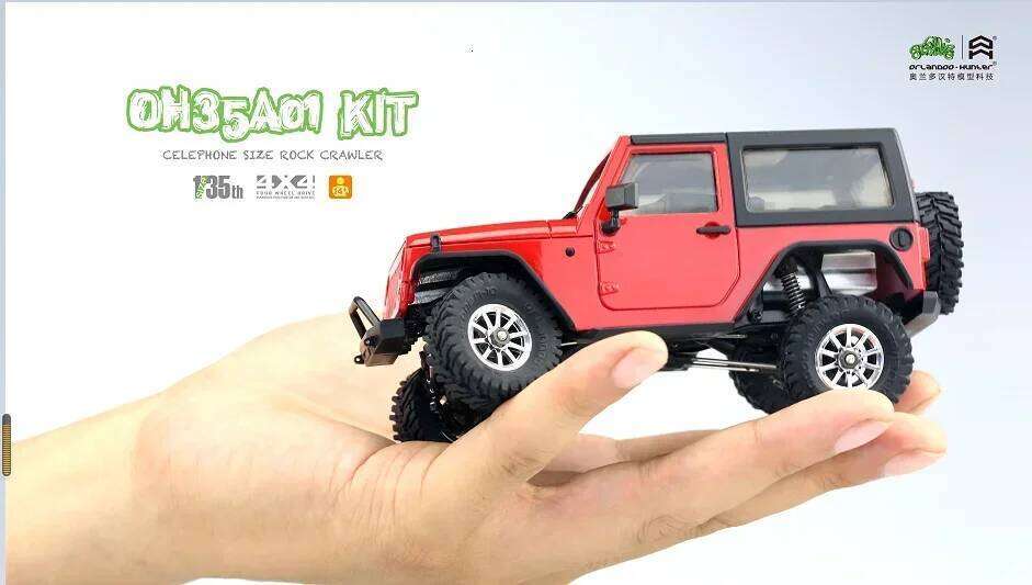 Orlandoo Hunter A01 Simulation 1/35 Wrangler Climbing Assembly Model Remote Control Off-road Mosquito Car KIT Mini C260305