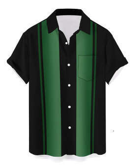Cross-border foreign trade summer new casual fashion 3D digital print short-sleeve plus size men's shirt
