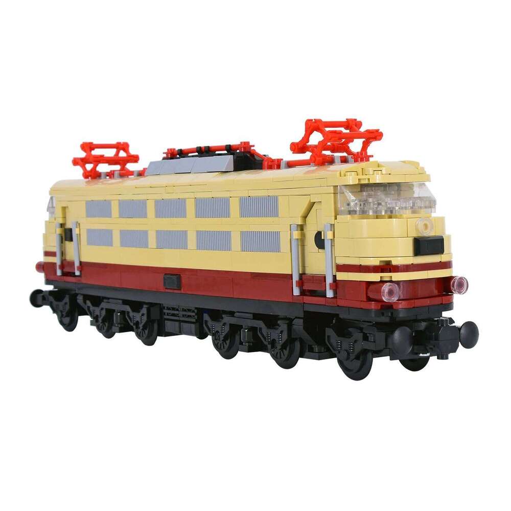 MOC City Creative Idea Train Rheingold BR 103 Building Classic Auto Blocks Bricks Assembled DIY Toys Z260305