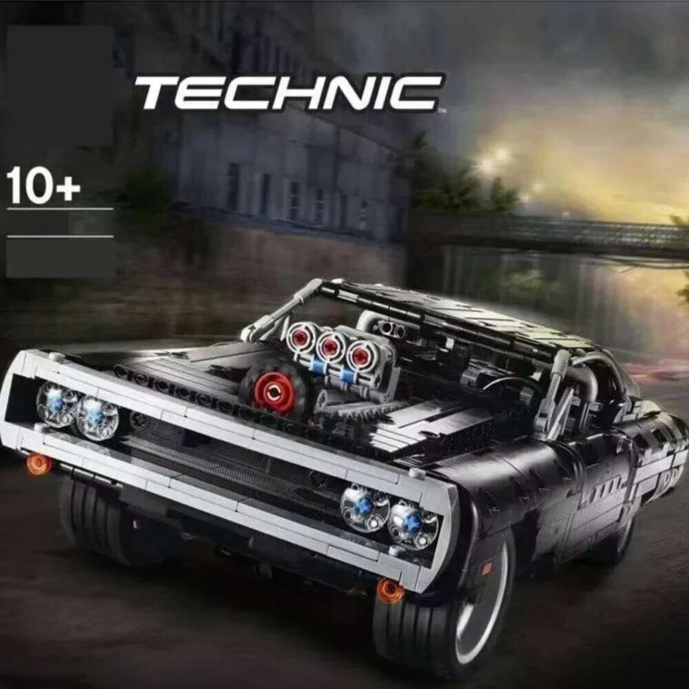Supercar model Building blocks Fast and Furious puzzle Model Set Assembly toy boy Birthday Gift Z260306