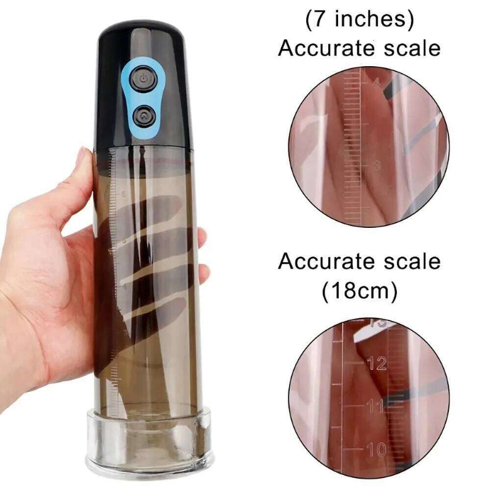 Men Sex Toys Electric Male Masturbator Extender Penile Vacuum Pump Penis Enlargement Enhancer Massager Ring W260305