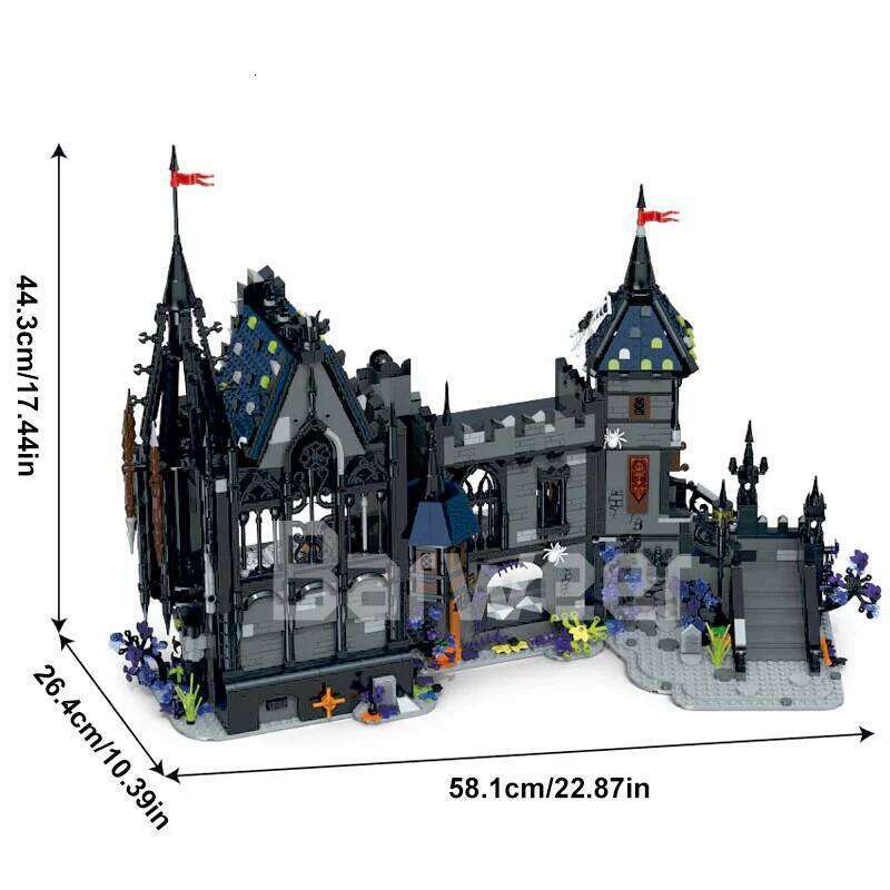 Movie Medieval Vampire Gulad Castle Set,City Architecture Modular Building Block Gift for Adults Kids 3007PCS Z260306