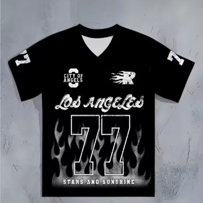 The new men's adult T-shirt for summer features a 3D printed crew neck design, which is casual and breathable.