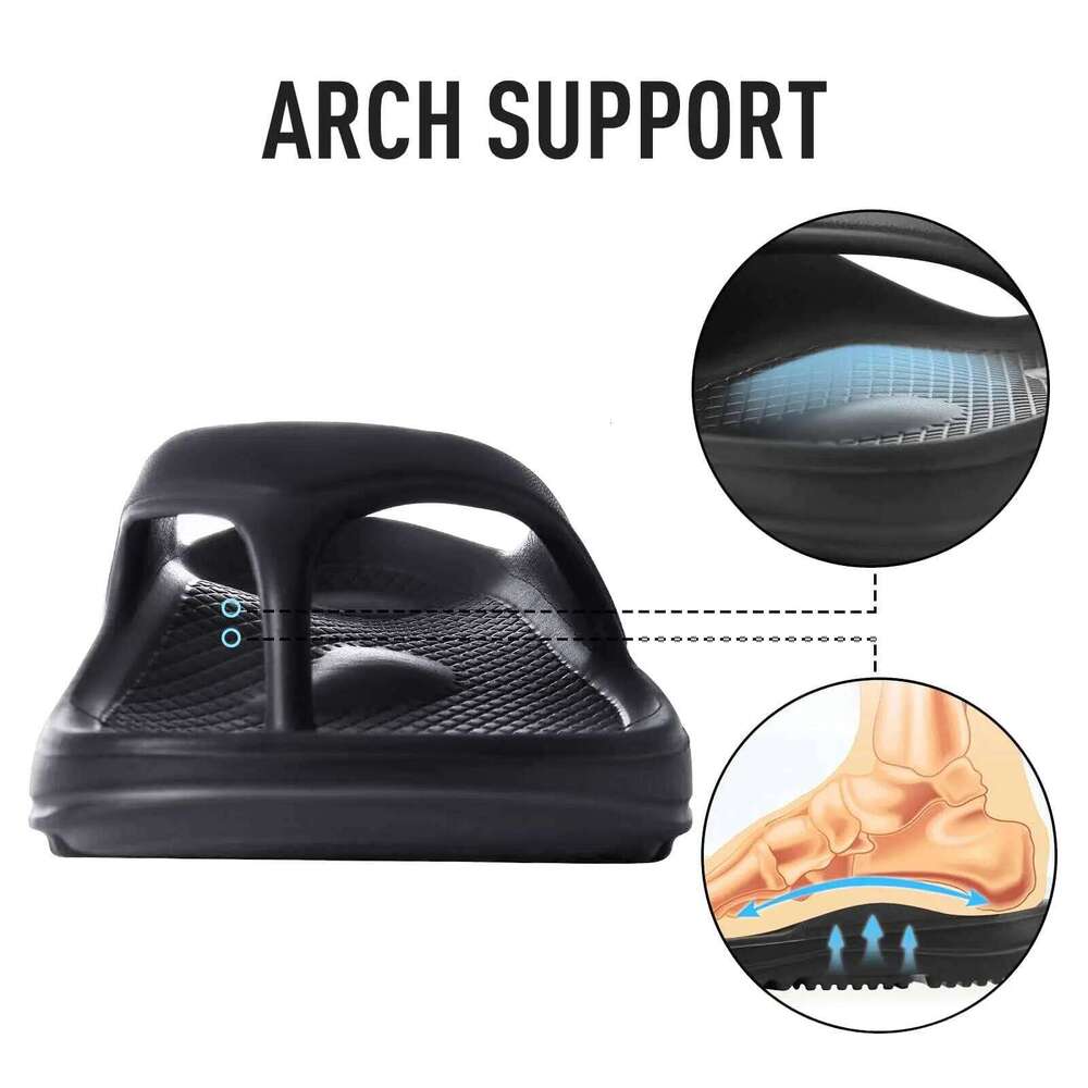 Litfun Orthopedic Flip Flops Men Women Non-slip Unisex Sandal For Plantar Fasciitis Soft Bathroom Slippers With Arch Support
