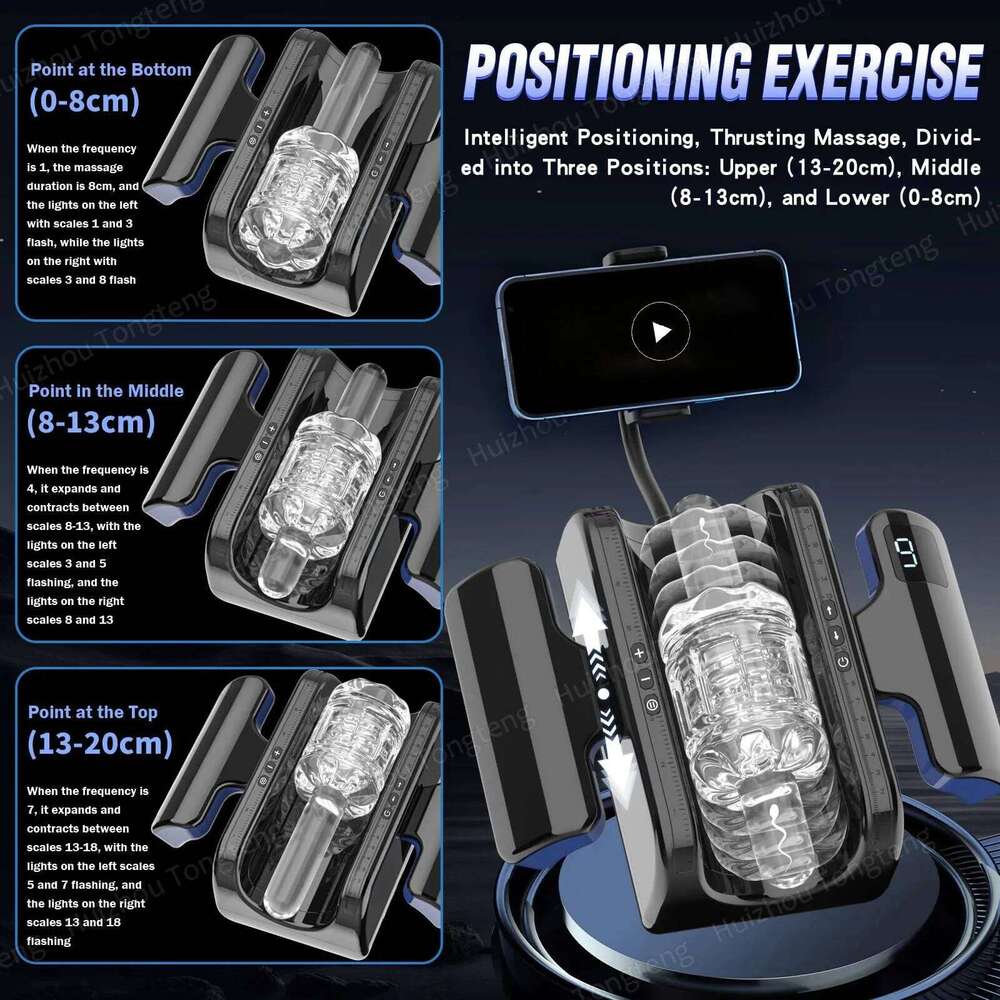 Thrusting High Speed Piston Stroker Male Masturbator Machine Automatic Telescopic Vagina Masturbation Cup Adult Sex Toy For Men W260305