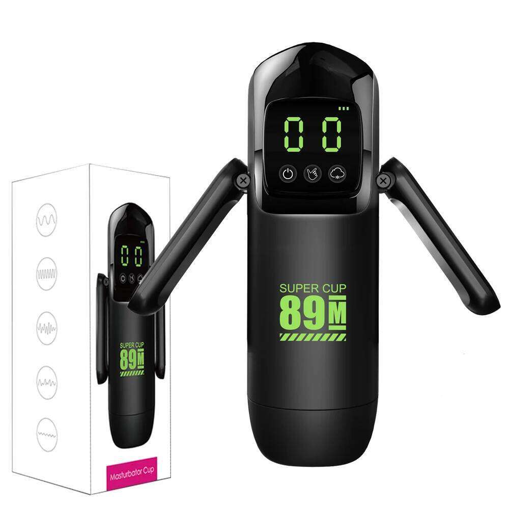 Automatic Male Masturbator Cup 8 Telescopic & Sucking Vibrator Real Oral Vagina Vacuum Suction Penis Trainer Adult Sex Toys Men W260305