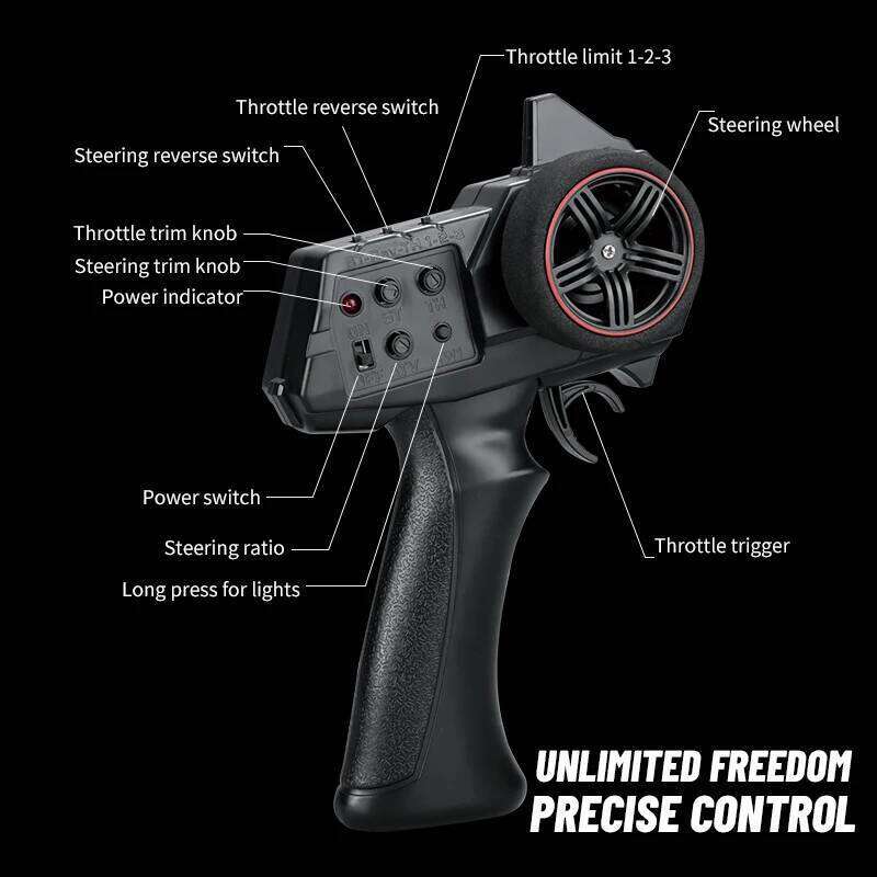 JJRC C8809 1:18 RC Crawler 2.4G 4WD Full Proportional Remote Control Simulation Jeep Model Pickup Car Toys for Kids Adult C260305