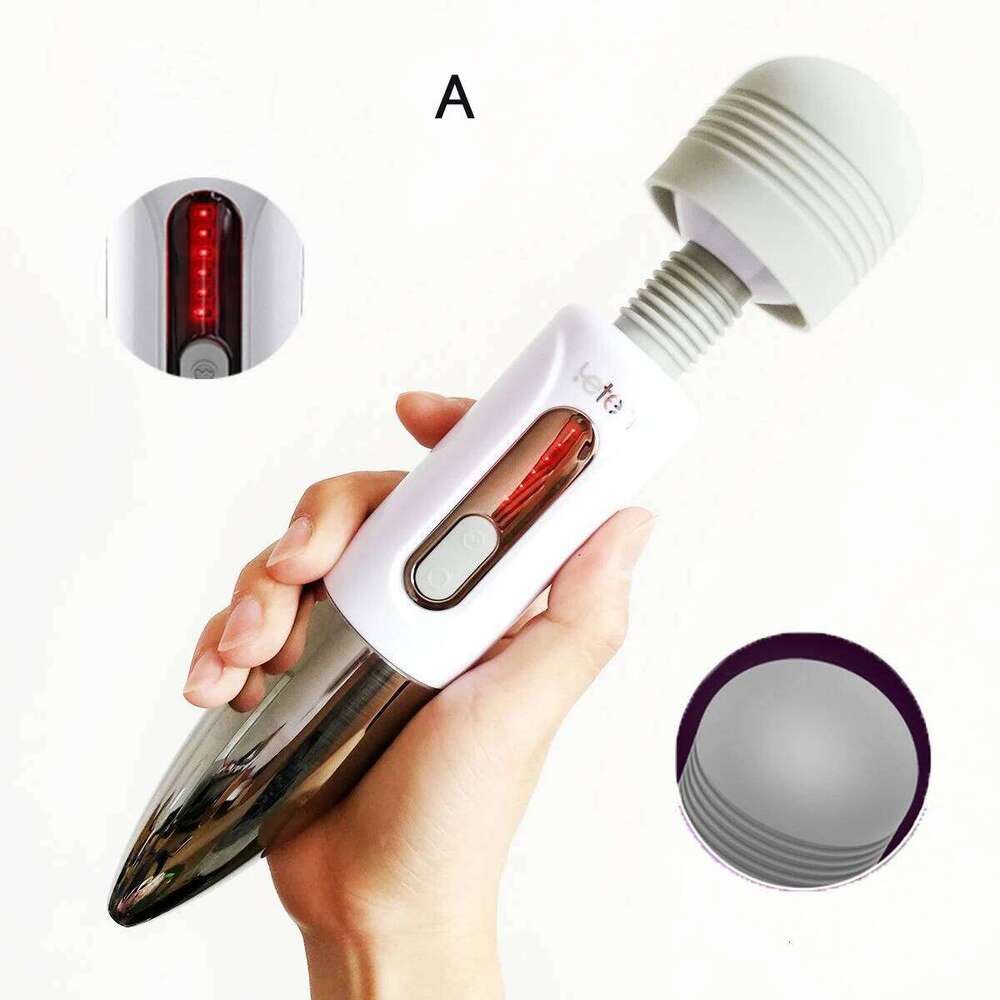 Leten Clitoral Vibrator Female Masturbation Orgasm AV Stick Magic Wand Massager Stimulate Nipple Clitoris Sex Toys for Woman W260305
