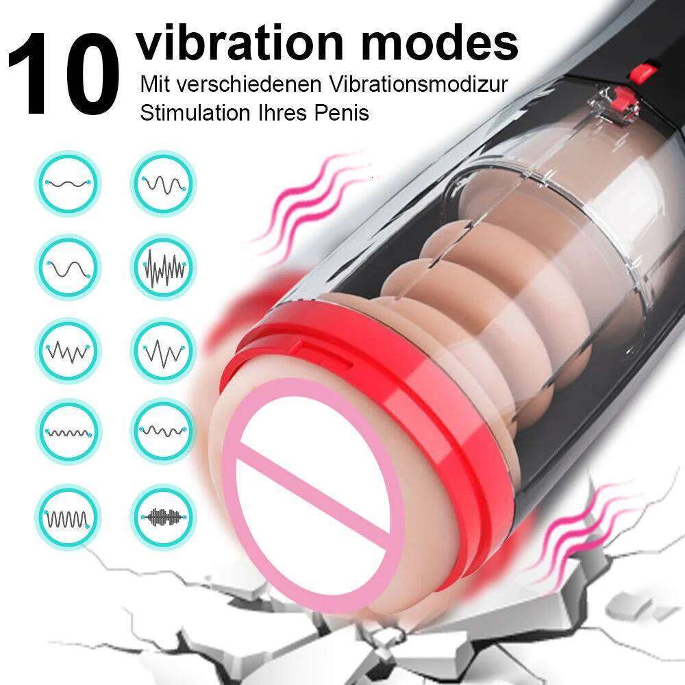 Fully automatic pull-out masturbation inner liner telescopic airplane cup penis exercise device sex toy W260305
