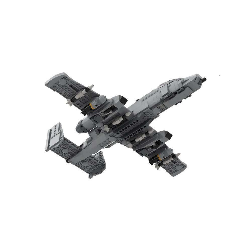 MOC A-10 Thunderbolt II Building Blocks Model US Military Bricks Fighter Assemble Toys Kids Birthday Gifts Z260306