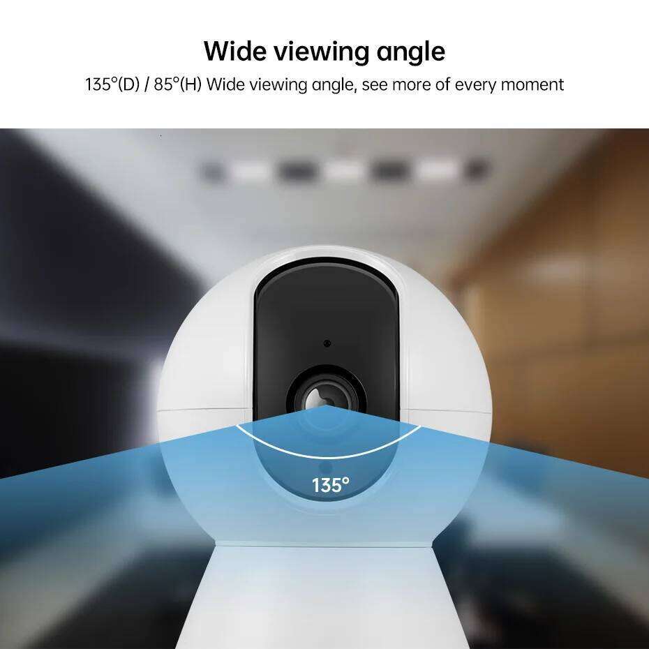 KERUI 4K 8MP Tuya Smart Mini WiFi IP With Bracket Indoor Wireless Home Security AI Human Detect CCTV Surveillance Camera 26W0306