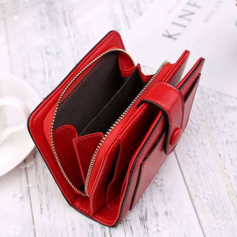 Women Wallets Cartera Small wallet Coin Purse Short zipper Hasp Wallet Fashion Female Leather Money Bag C260304
