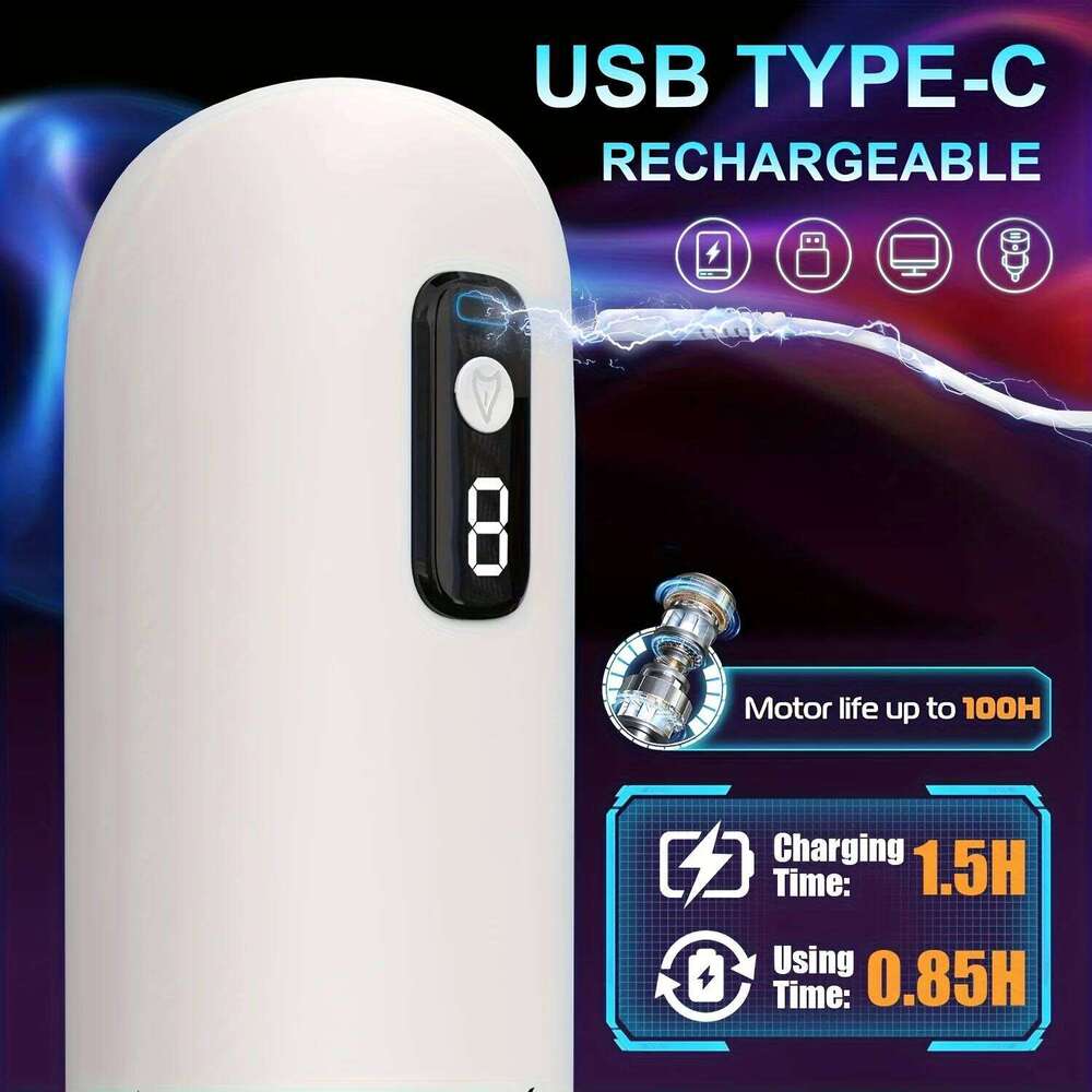 Men's Automatic Sucking Masturbator Cup Pump Vibrator Real Vaginal Blowjob Orgasm Erotic Stroker Penis Vacuum Training 18+ W260305