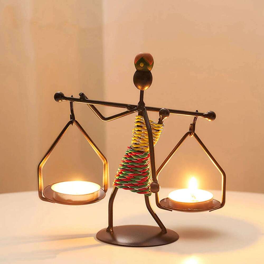 Metal Holder Home Decor Accessories African Candlesticks For Candles Decorative Chandeliers Candle Wedding Centerpieces XJ260305