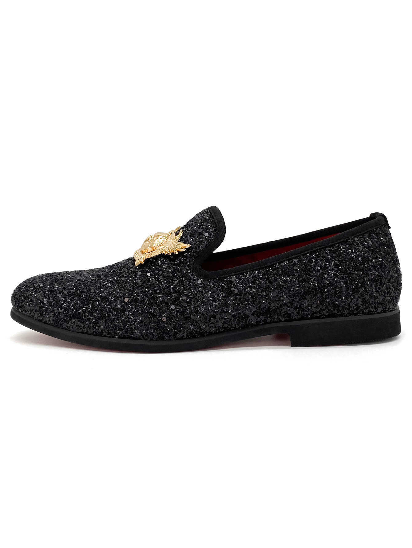 nxy brand Designer Loafers In Sequins Loafer Interior Shoes Round Toe Smooth Upper Business Shoes Waxed Finishing Dress Shoes