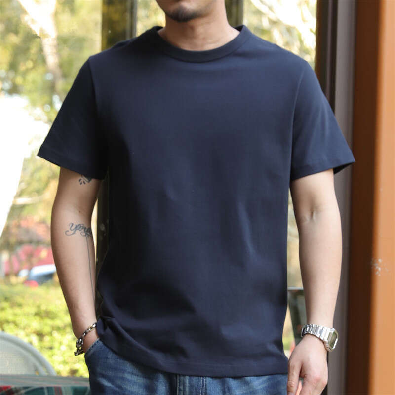 New versatile American-style breathable fitness with small collar and short sleeves, Sorona quick-dry cool-feel men's T-shirt