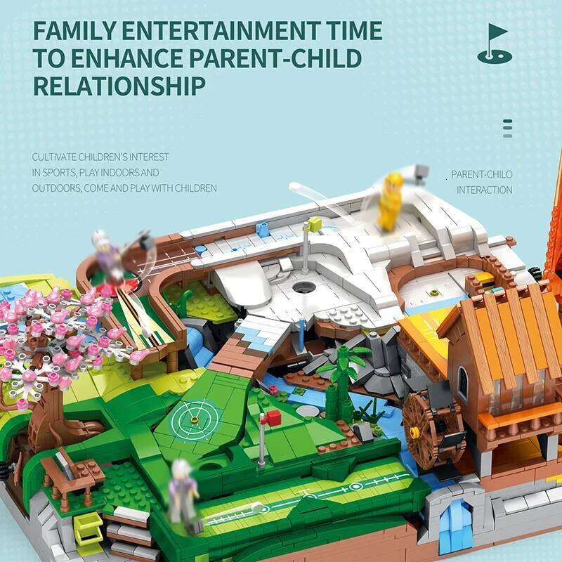 3022PCS MOC Golf Resort Course Modular Building Blocks Model Educational Puzzle Bricks Toys Christmas Gifts For Kids Boys 86017 Z260306