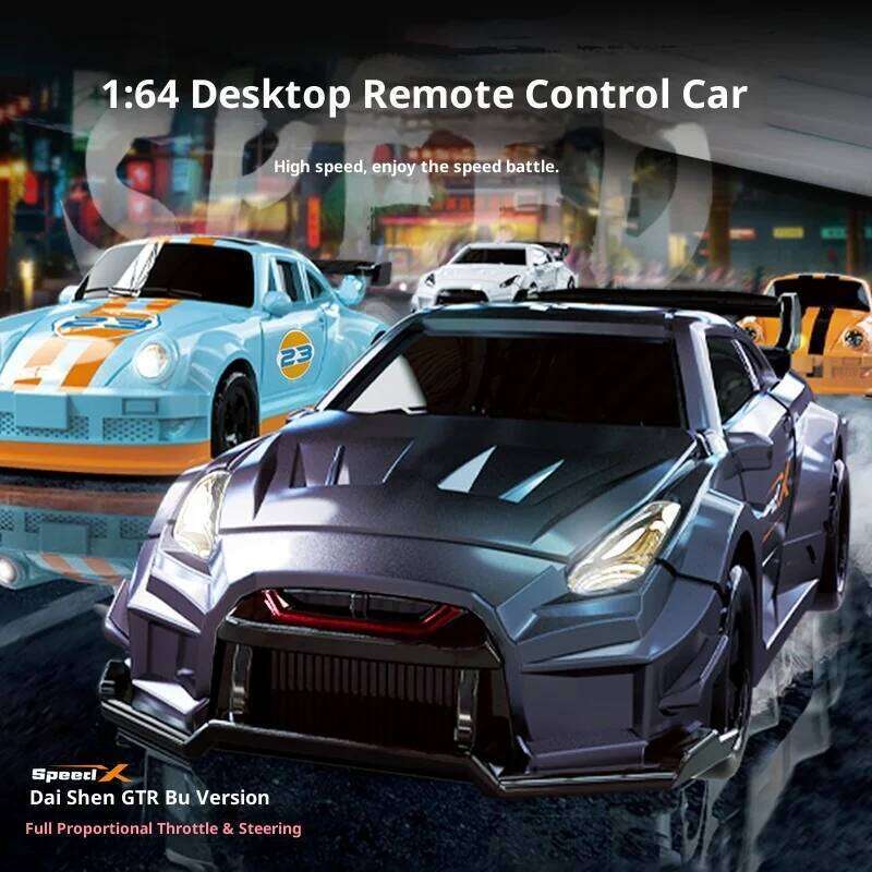 Mini RC Drift Gradient Purple 1:64 Scale 4WD Remote Control Professional High Speed Race Car Toys for Boys Desktop Model C260305