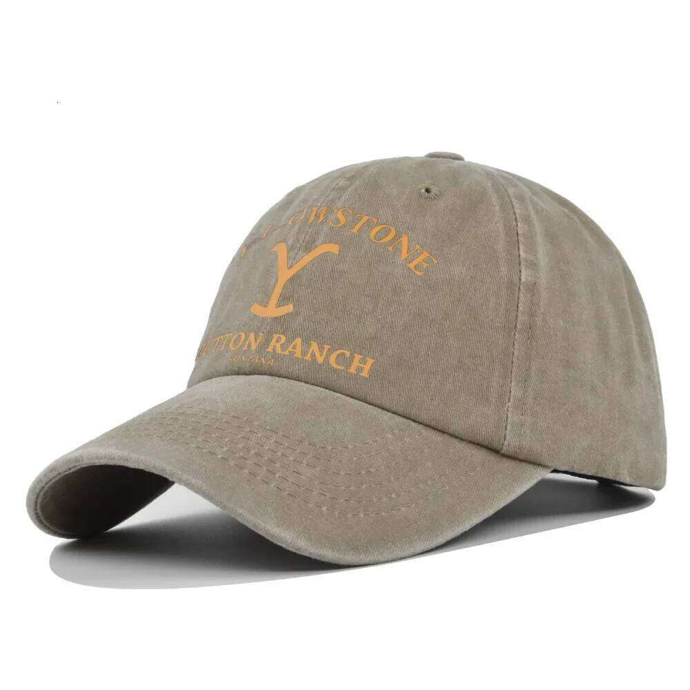 YELLOWSTONE printed retro baseball cap for men and women, daily casual fashion travel equipment Y260304