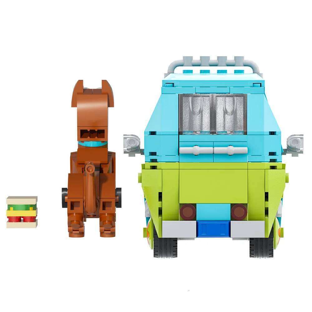 MOC Mystery Machine Model Building Blocks Set Scooed Animation Travel Car RV Bricks DIY Kid Educational Toys Adult Gift Z260306