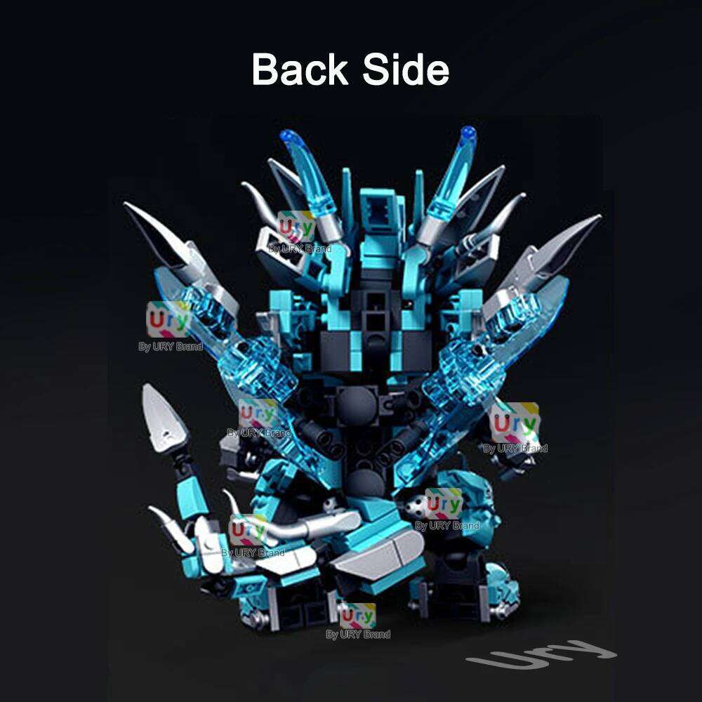 2in1 Ninja Movie Blue Warrior Mini Robot Battle Mecha Flying Water Dragon Set Fighter Building Block Toys for Boy Christmas Gift Z260305