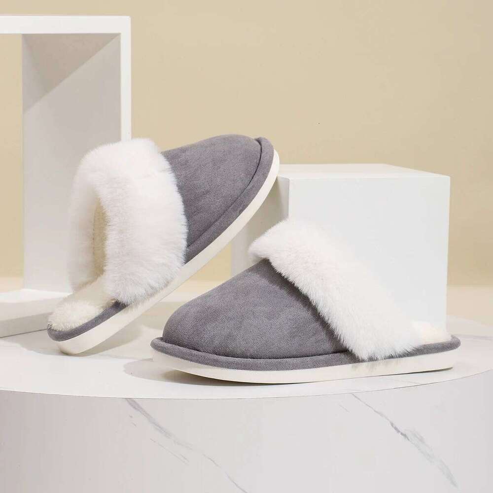 Fall Winter Indoor Bedroom Floor Lightweight and Comfortable Soft Warm Slippers for Home Anti Slip Silent Shoes