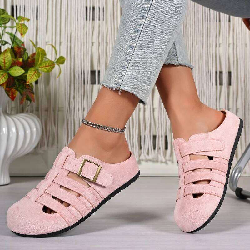2026 New Fashionable Retro Classic Women's Soft soled Non slip Flat Shoes Comfortable Versatile Sandals