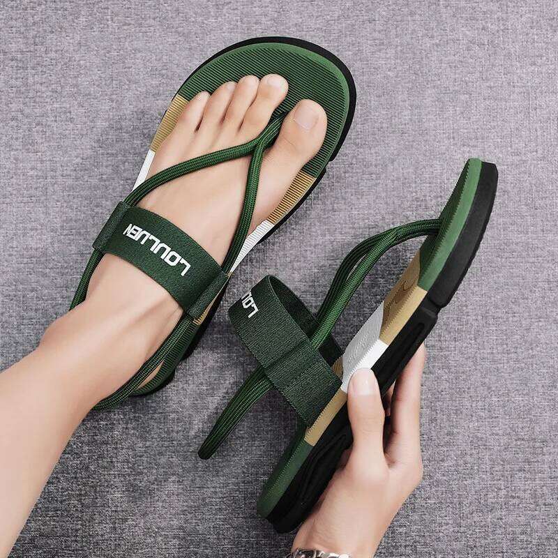 Litfun Summer Men's Flip Flops Casual Flat Sandals Outdoor Beach Shoes Fashion Designer Male Slippers Soft Non-slip Cloud Slides