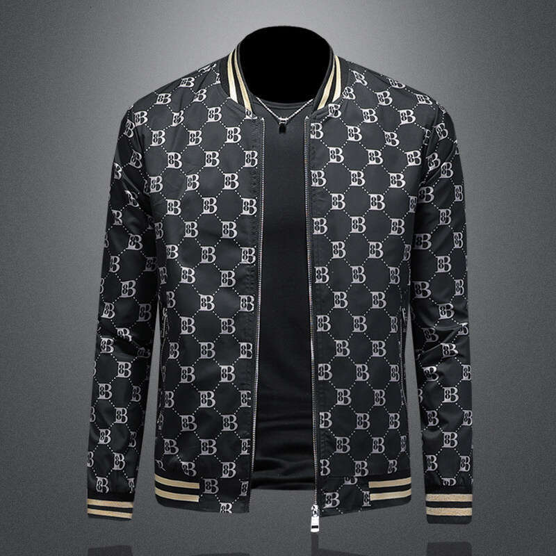 New High-Quality Men's Stand-Up Collar Jacket 7787 Luanyun
