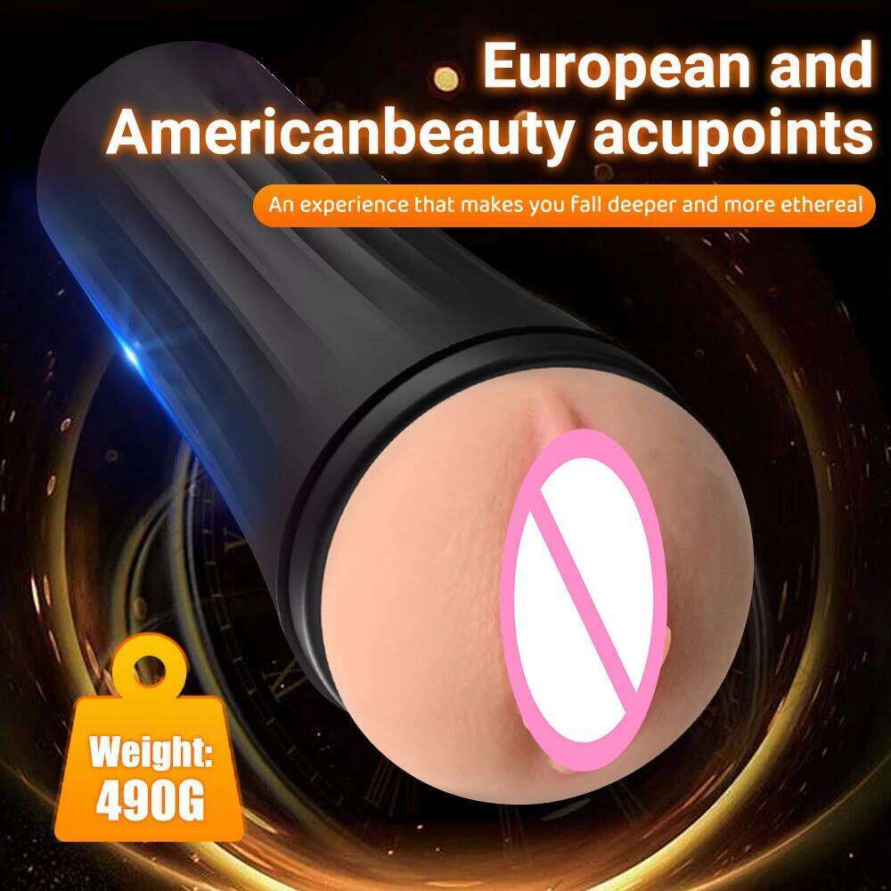 Male Manual Masturbator Heavy Mens Masturbation Cup Simulates Vagina TPE Pocket Pussy Penis Trainer Adult Sex Toy For Men W260305