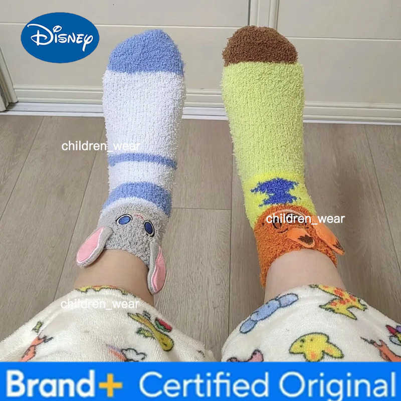 Disney Zootopia Socks Judy Nick Winter Coral Fleece Socks Boy Girl Cartoon HomeSock Cute Warm Sock Sleep Midtube Fleece Socks Xmas Gift H2603061