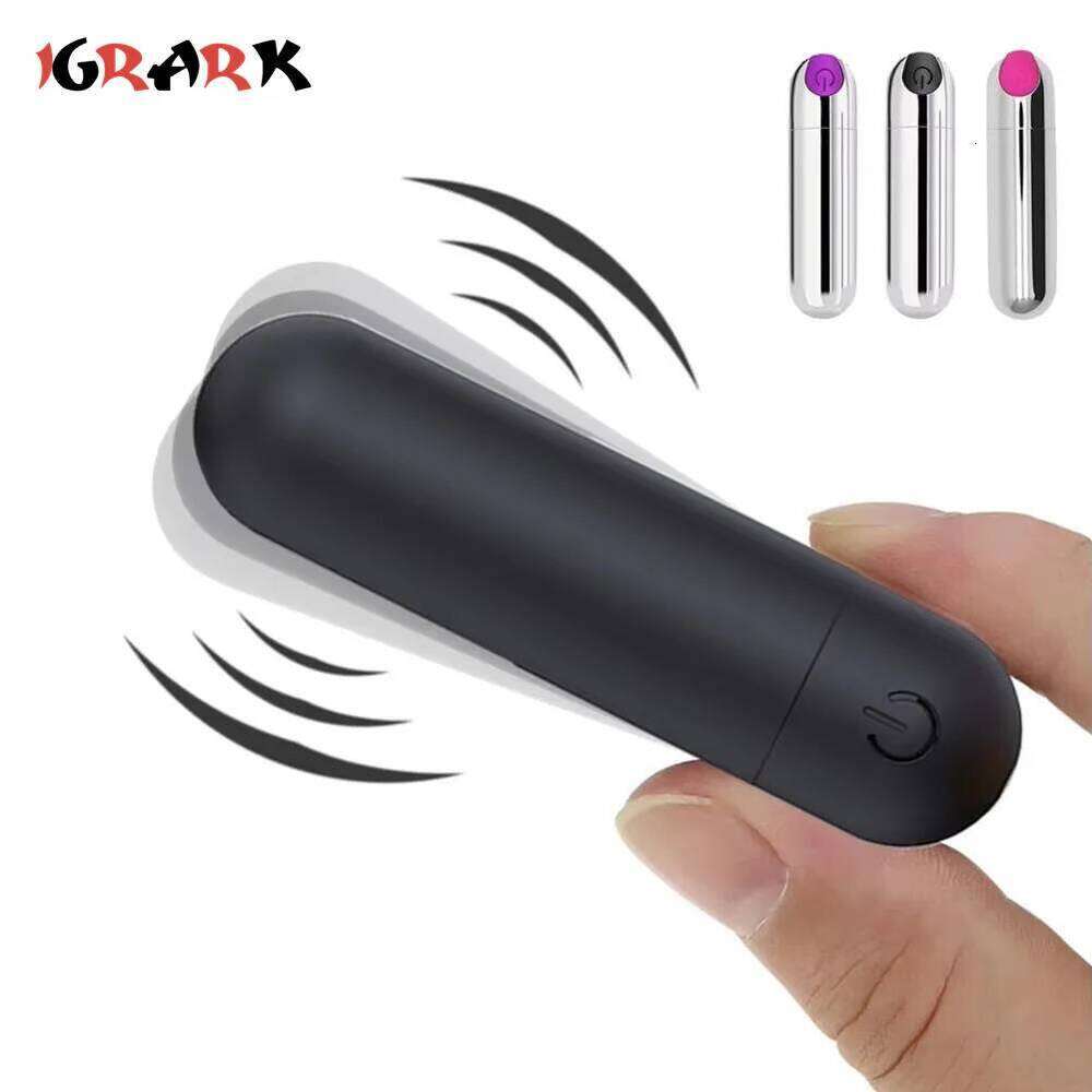 USB Charge 10-Speed Mini Bullet Vibrator Rechargeable Wireless Vibrating Anal Plug Clitoral Stimulator Adult Sex Toys for Women W260305