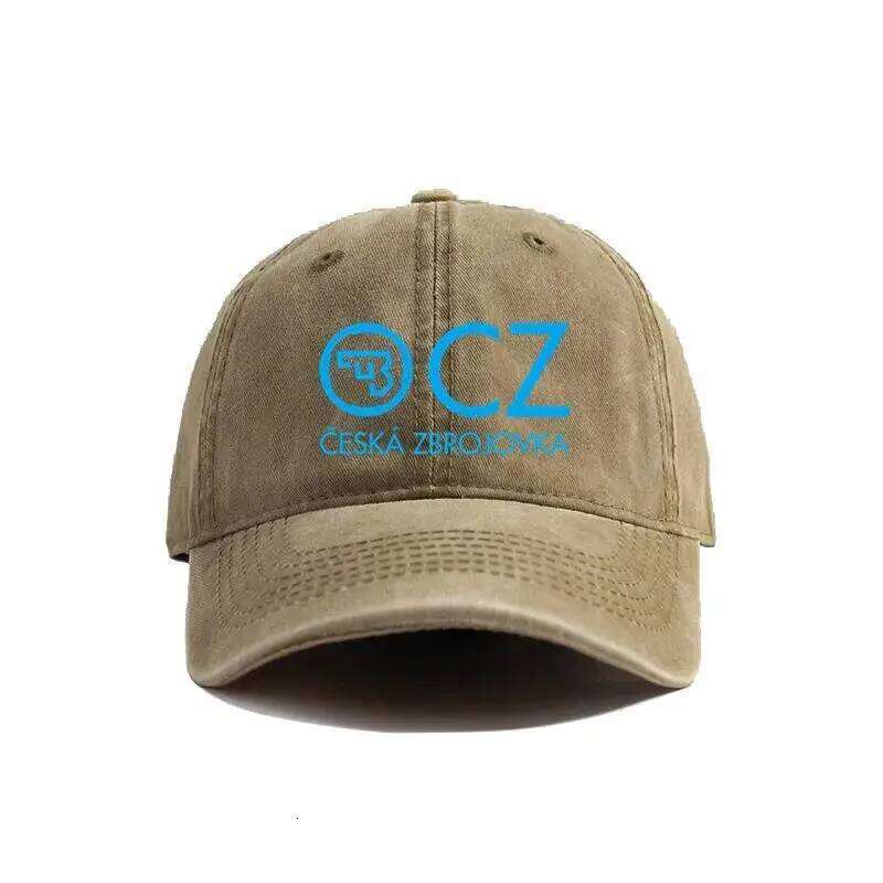 2025 Ceska Zbrojovka Baseball Caps Distressed CZ Firearms Cap Men Women Retro Outdoor Summer Adjustable Hats Fashion Y260304
