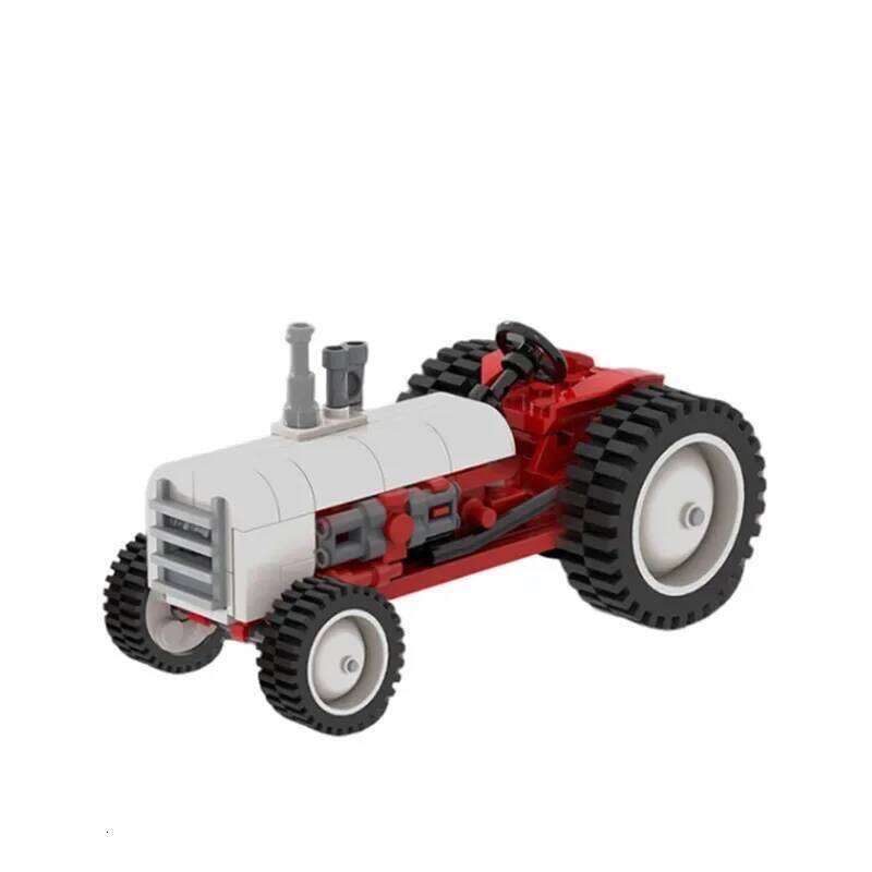 MOC Small Vintage Tractor Speed Super Cars Building Blocks Bricks Racer Vehicle Education Toys For Childrens Kid Gifts Z260305