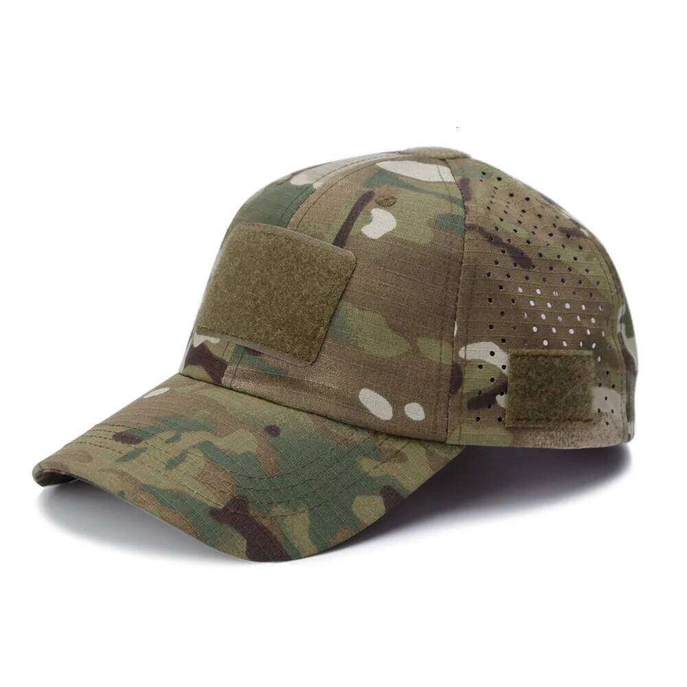 New Breathable Camo Baseball Cap Men - Military Tactical Peaked Hat for Outdoor Sports Training Sun Protection Y260304