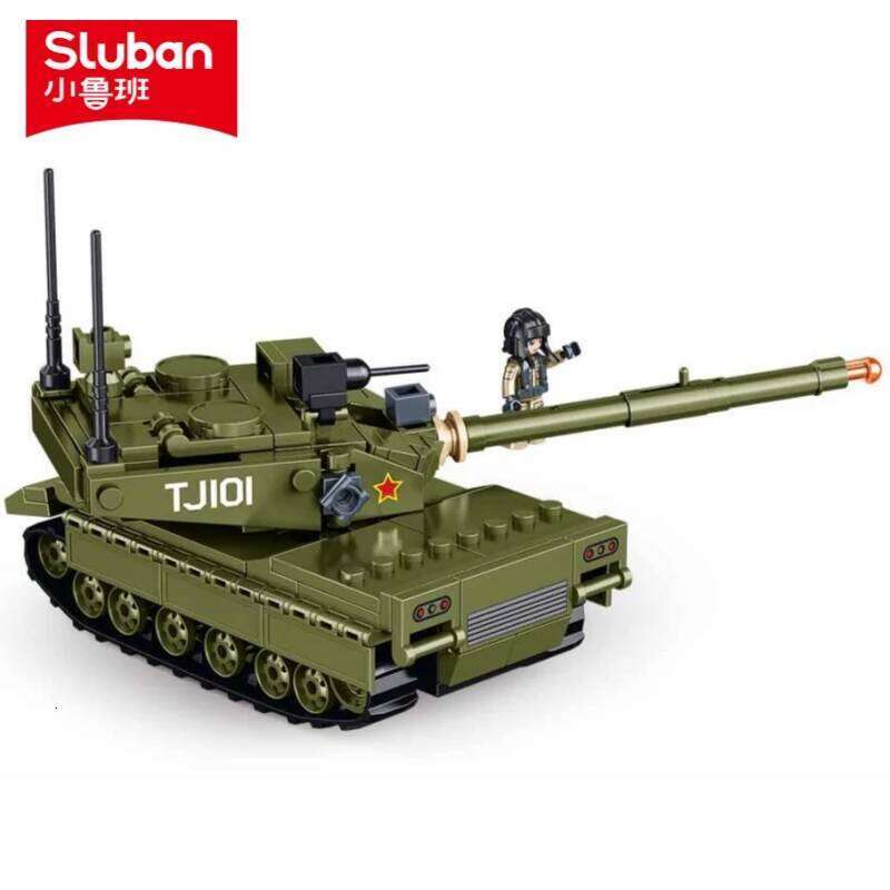 Sluban 183PCS Army Main Battle Tank Model Building Blocks Military MBT Bricks Educational Toys for Children Z260305