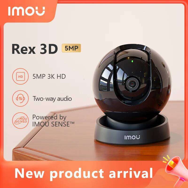 IMOU Rex 3D 5MP Wifi IP Home Security 360 AI Human Detection Baby Phone Night Vision ptz Camera 26W0306