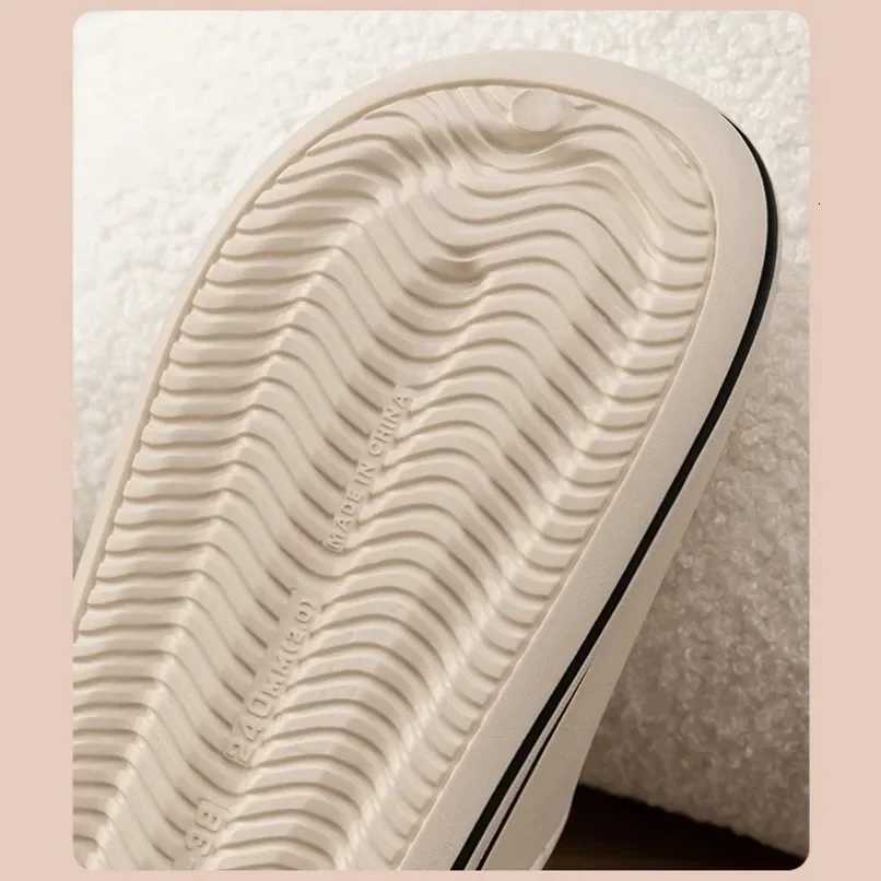 Fuzzy Slipper Womens Teddy Bear Flip Flops Winter Warm Cartoon Kawaii Plush Indoor House Home Shoes Flat Funny Female Slides S260305