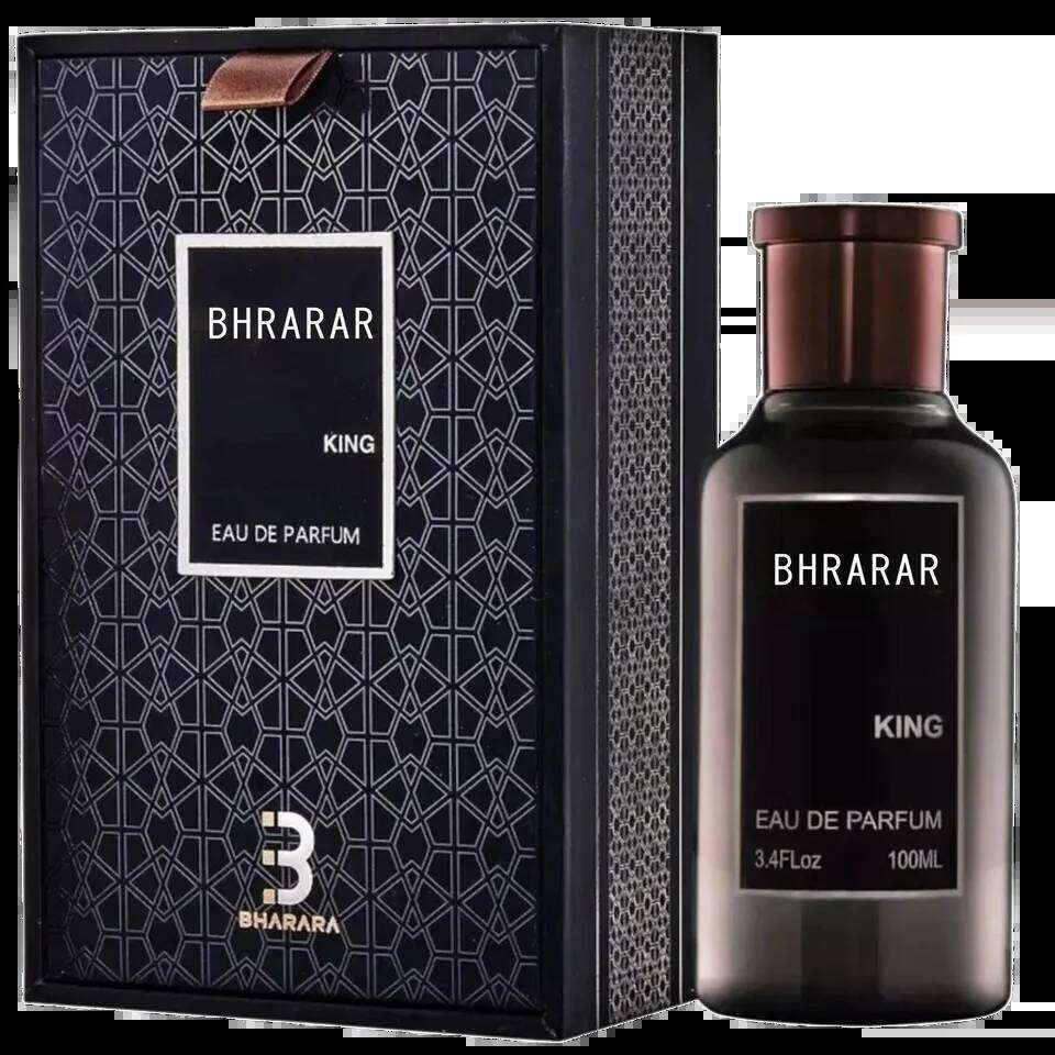 Bharara King Men's Eau de Parfum 3.4oz 100ml - Reing Citrus & Musk Scent Long-Lasting Formaldehyde-Free Fragrance, Daily 26H0306