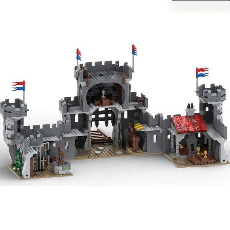 MOC-92563 Medieval Architecture Castle Small Particle Assembly Building Blocks Puzzle Toy Model Gift Set Ornament Z260306