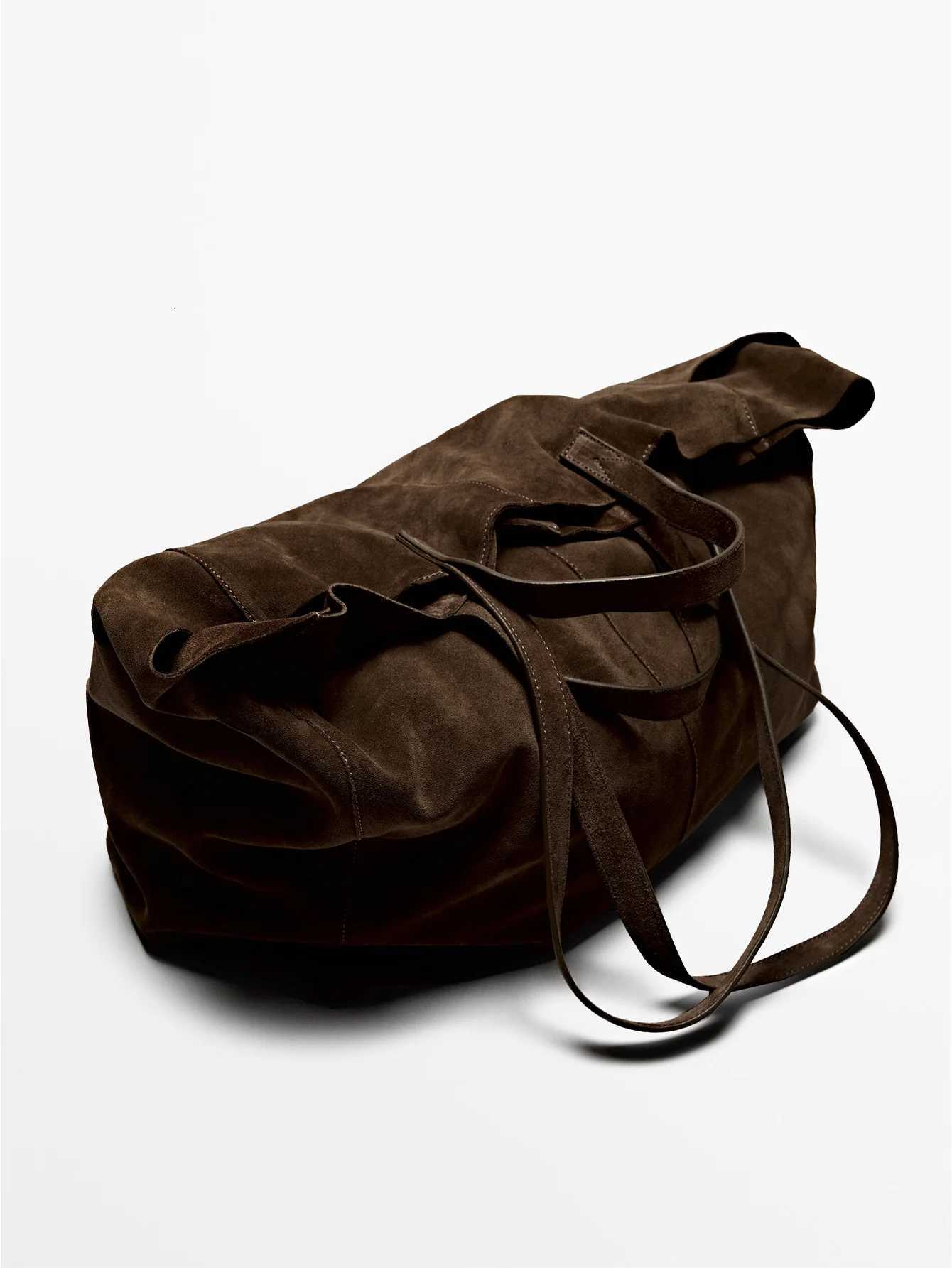 Ladies large suede handbag large-capacity soft-shoulder bag suede tote bag backpack bag work handbag travel winte H260306