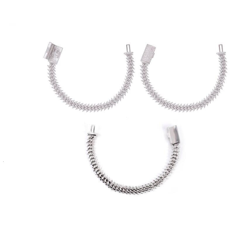 10mm thorned Cuban necklace 925 silver VVS moissanite new fashion style necklace for men and women