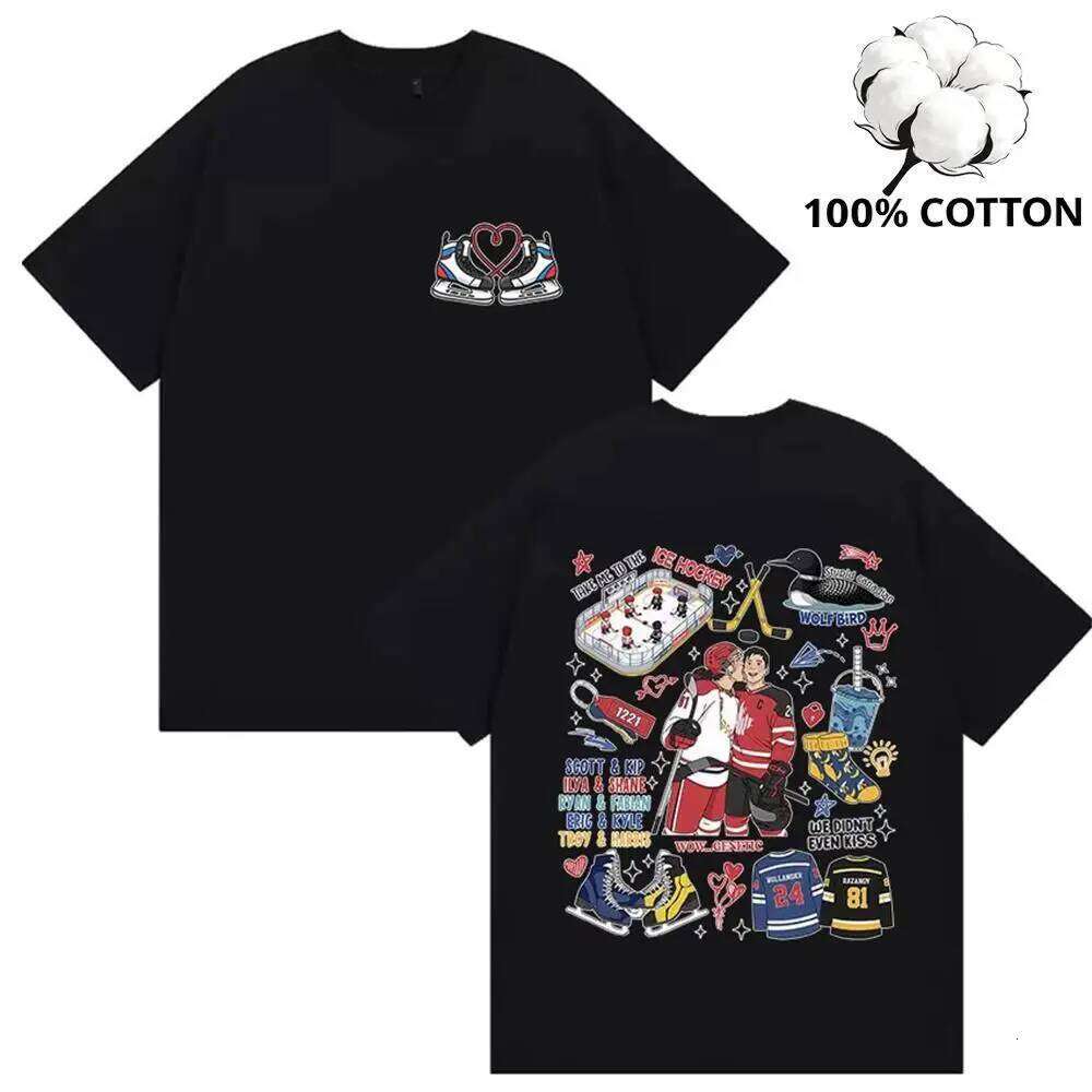 Shane Hollander 24 llya Rozanov 81Bos T-shirt Vintage Skin-friendly Pure Natural Cotton Top Unisex Heated Rivalry Casual Tee 26H0306