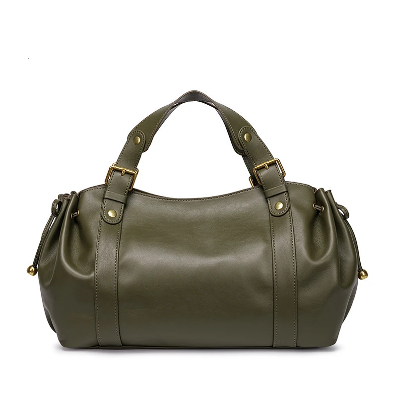 2026 Womens Bag Boston Solid Color Simple Handbag Working Shoulder Crossbody Tote Soft 260228