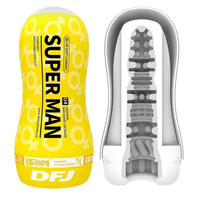 Male Masturbator Sucking Multiple Channel Stimulation Vagina Endurance Exercise Adult Supplies Vacuum Pocket Cup for Men W260305