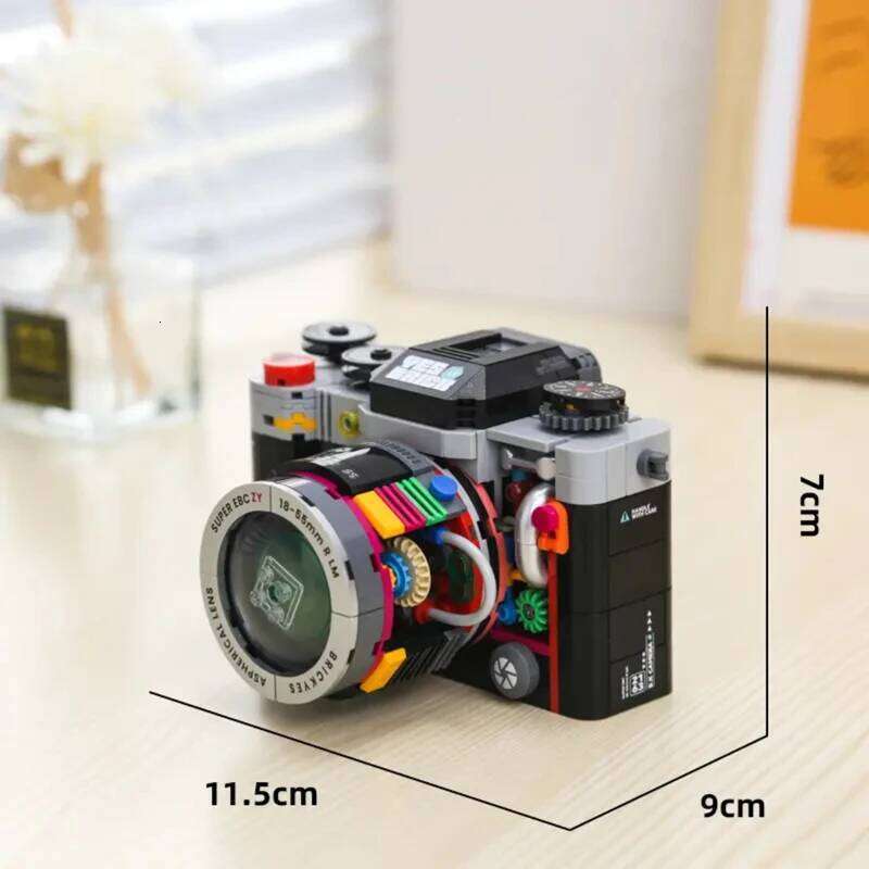 Creative Building Blocks Mechanical Universe Retro Camera Assembled Handmade Model Ornaments DIY Educational Leisure Toys Z260306