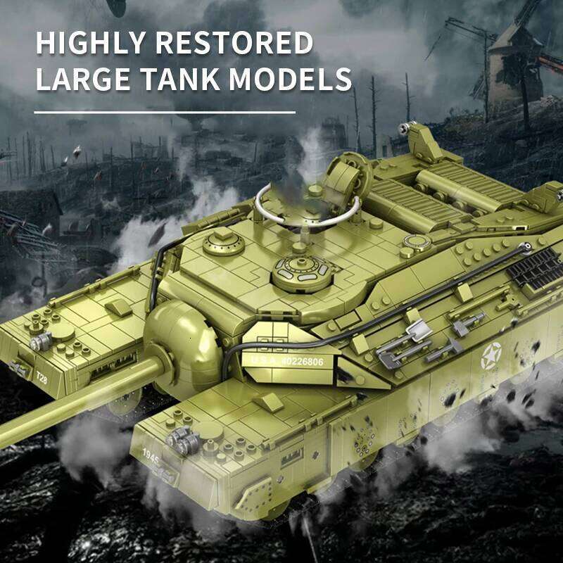 Military Series T28 Super Heavy Building Blocks Set WW2 Armored Tank Weapons Soldiers Bricks Adults Toys for Kids Boy Gifts Z260306